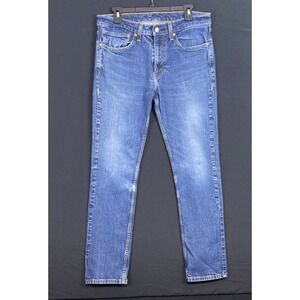 Levi's 511 Jeans Mens 34 X32 Blue Slim Fit Medium Wash American Denim Pants